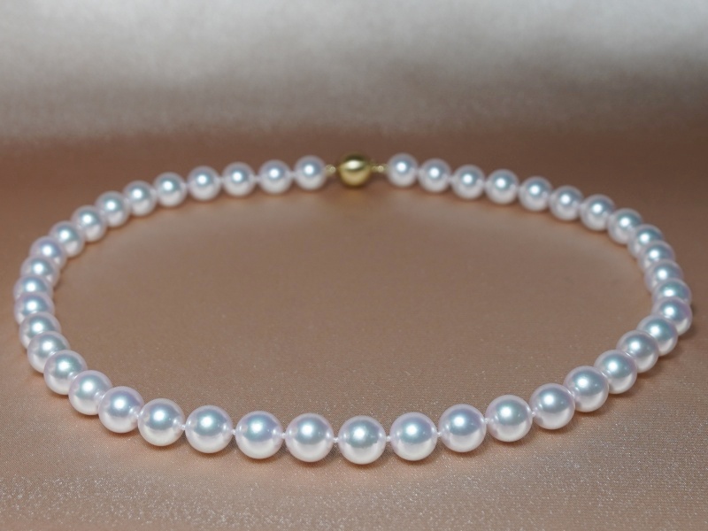 HANADAMA 9 mm japán akoya gyöngy nyaklánc – HANADAMA 9095